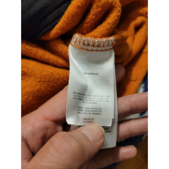 Columbia Orange Fleece Full  Zip Jacket Youth Size 14-16 Zip Pockets - Picture 6 of 6